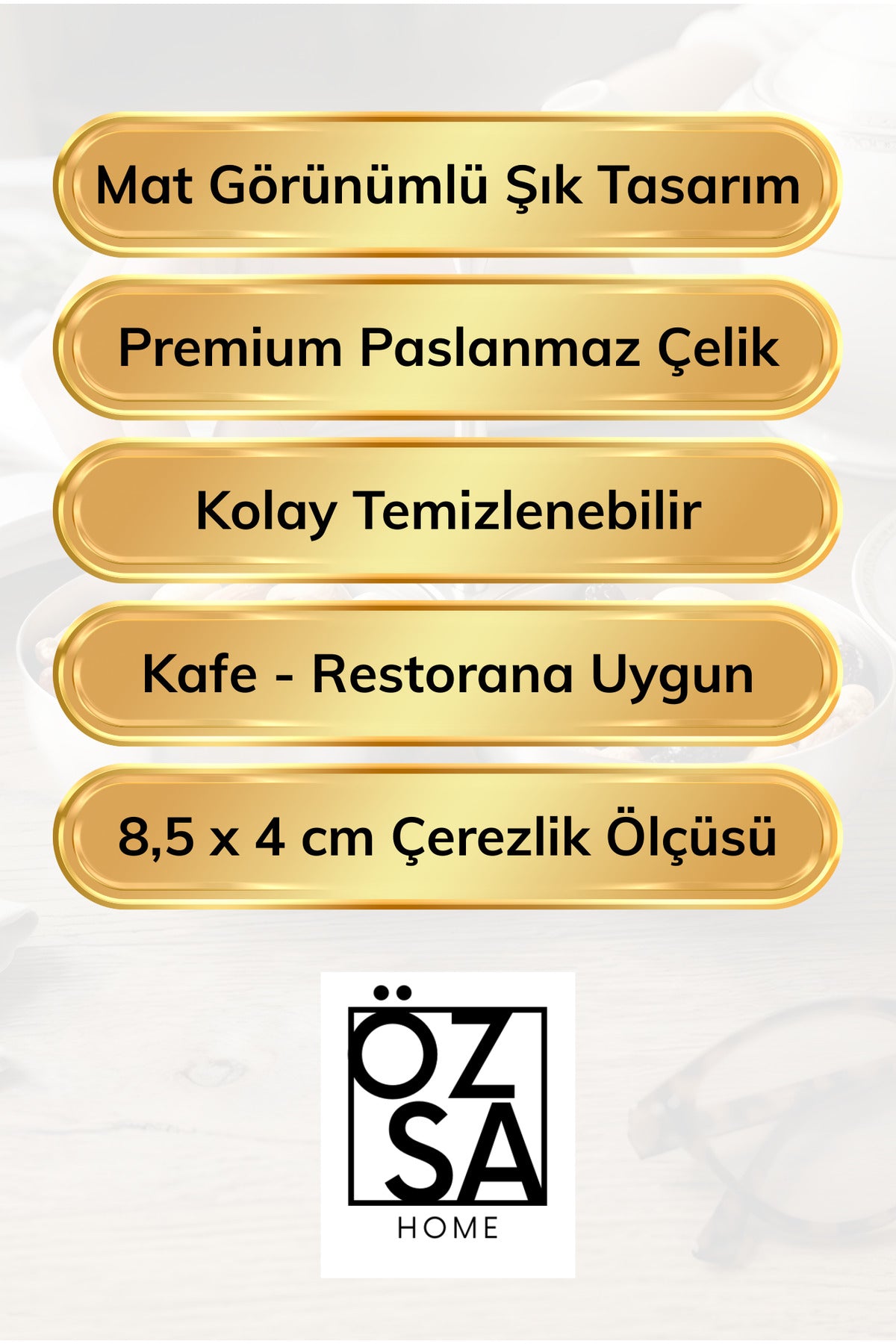 2'li Çerezlik Paslanmaz Çelik Mat Kuruyemişlik Reçellik Metal Saplı Kafe Lokanta Restoran Çerezlik - Gümüş