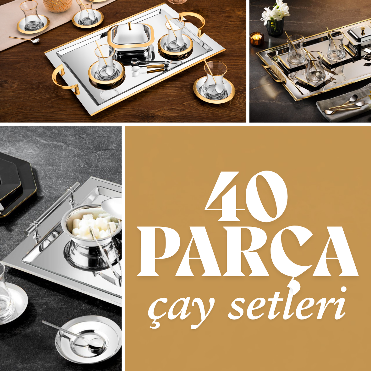 40 PARÇA ÇAY SETLERİ