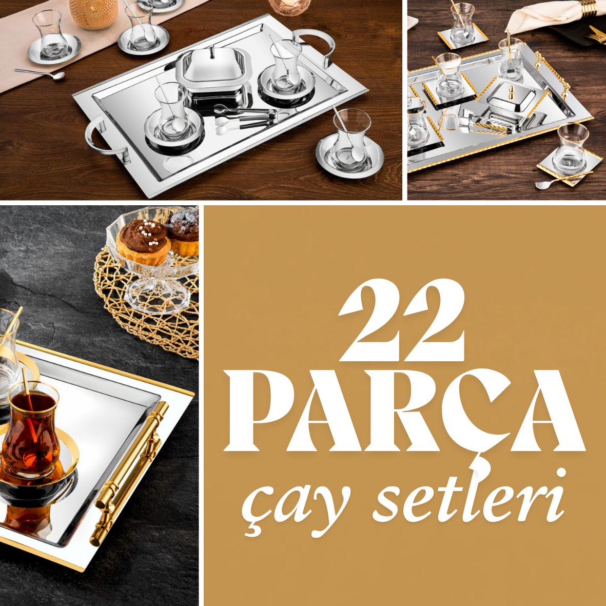 22 PARÇA ÇAY SETLERİ