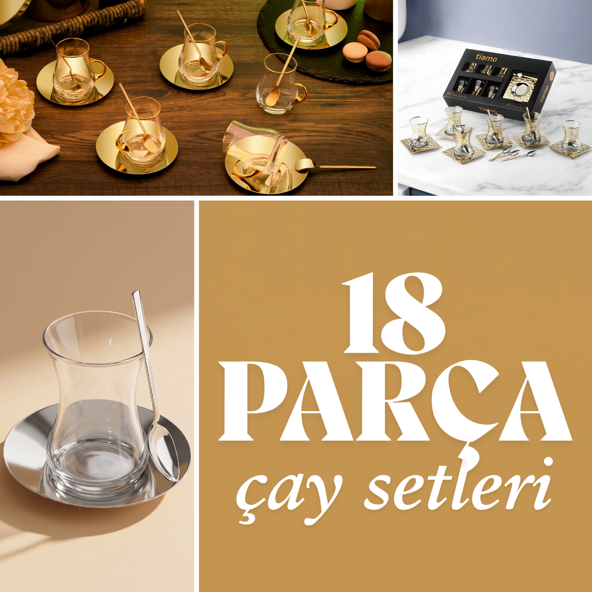 18 PARÇA ÇAY SETLERİ