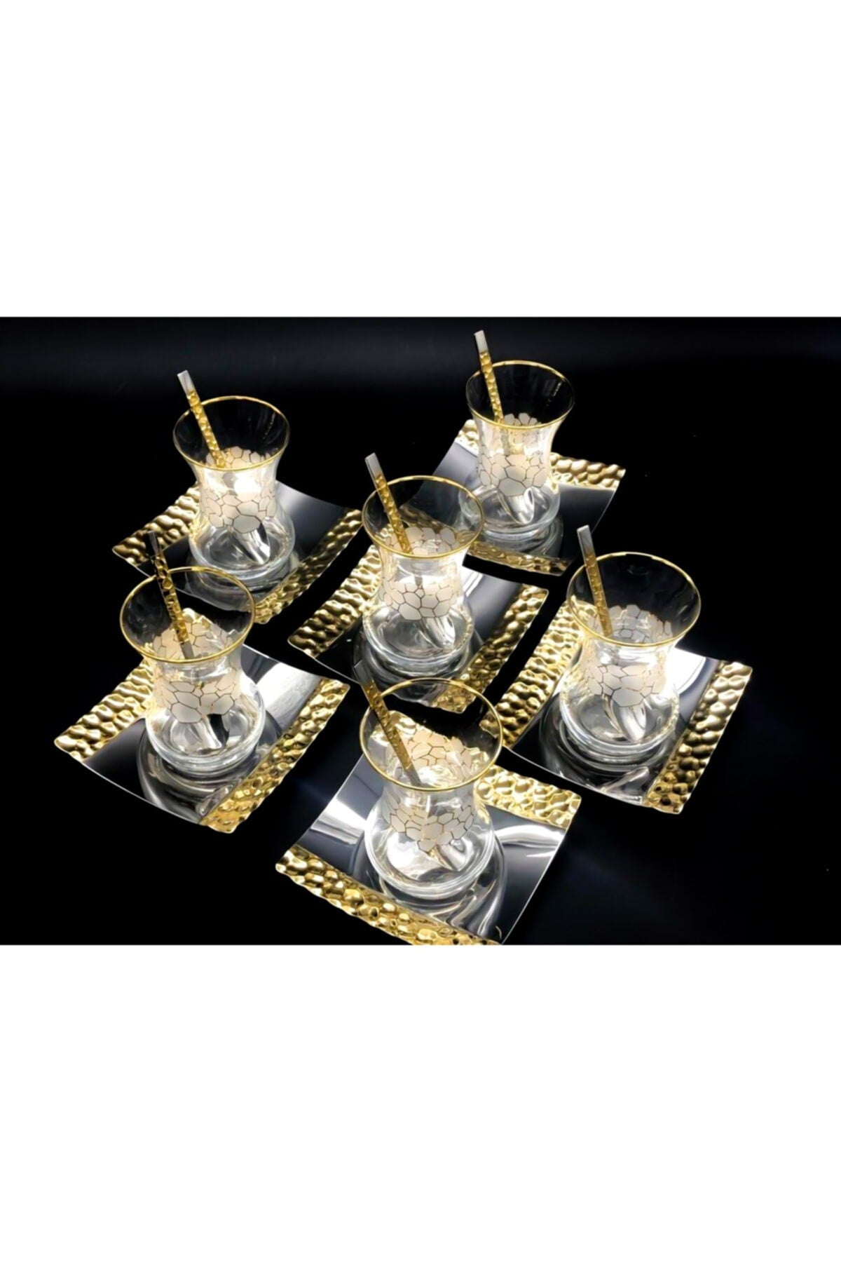 Petek Gold 18 Parça Çay Seti