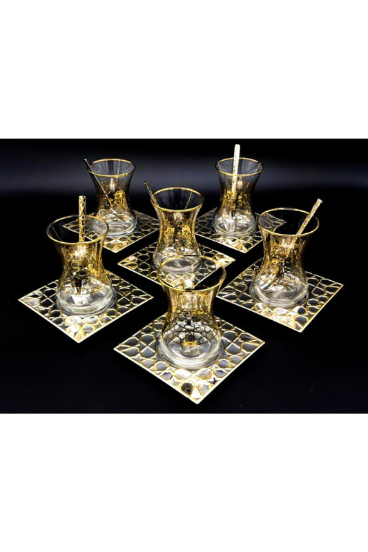 Gold 18 Parça Çay Seti