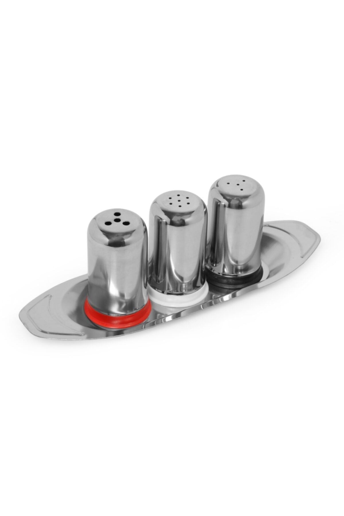 Tuzluk Baharatlık Pul Biberlik Takımı Paslanmaz Çelik Kafe Lokanta Restoran Gondol Set (MODEL 1)