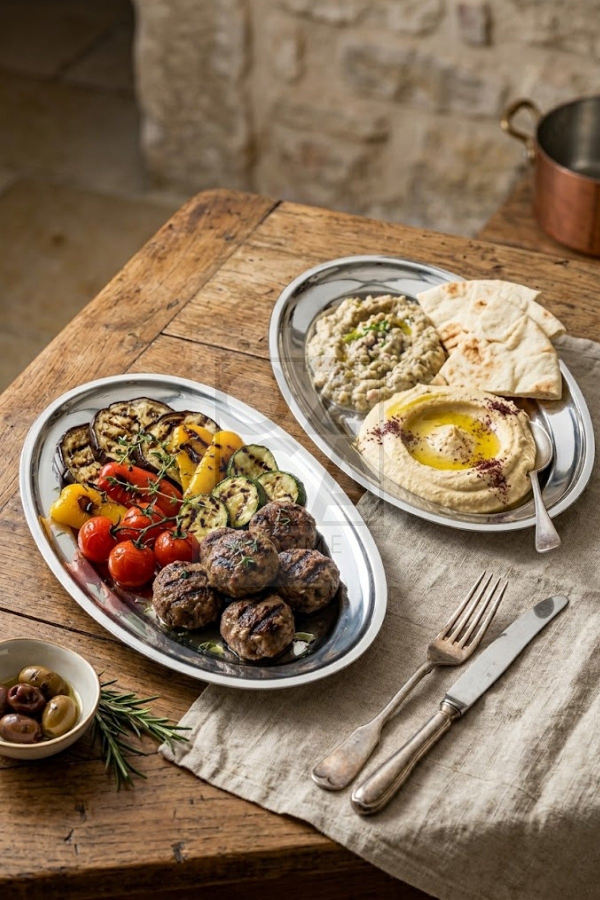Ovalis 2'li Çelik Meyve Salata Meze Tabağı Servis Sunum Parlak Kayık Tabak Seti No: 4 - Gümüş