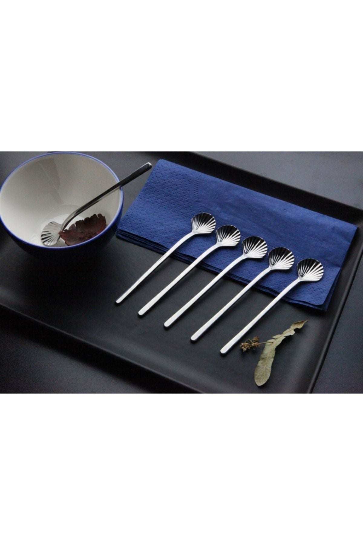 6 Adet Lüx Çay Kaşığı Kahve Nescafe Sunum Reçel Kaşık Seti Kutulu 12cm 18/10 Paslanmaz Çelik