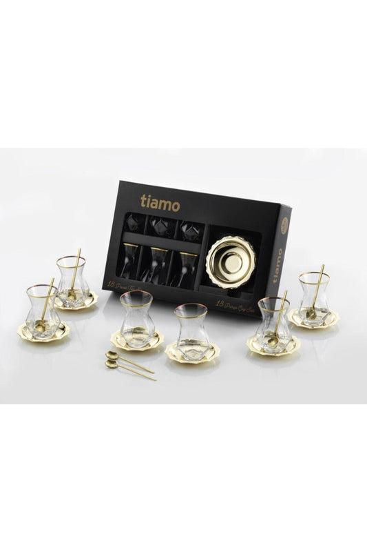 Diamond Çay Seti Gold 18 Parça / 6 Kişilik