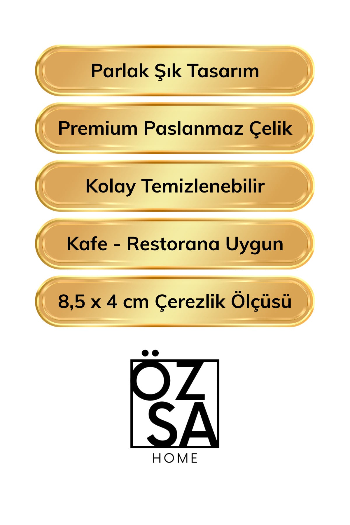 3'lü Çerezlik Paslanmaz Çelik Parlak Kuruyemişlik Reçellik Metal Saplı Kafe Lokanta Restoran Çerezlik - Gümüş