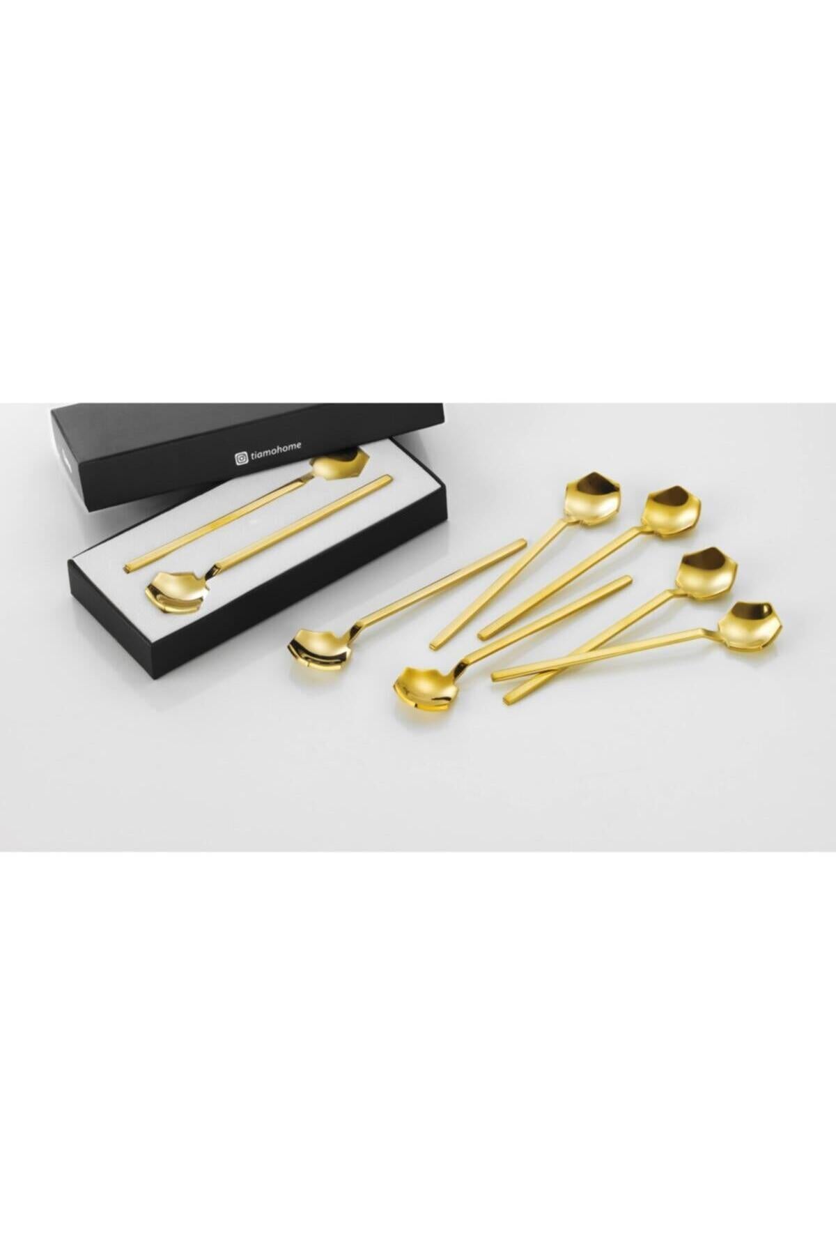 Diamond Çay Kaşık Titanium 6 Adet
