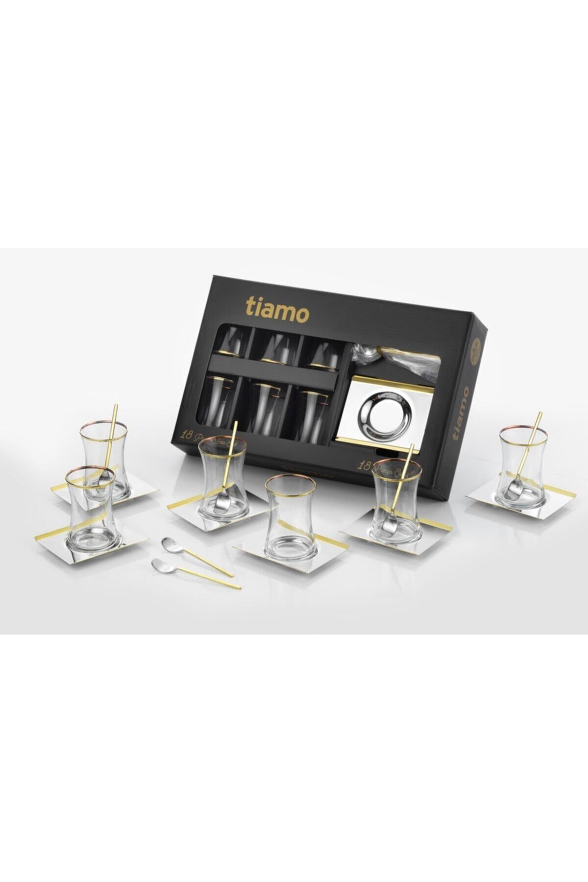 X Large Çay Seti Gold 18 Parça / 6 Kişilik
