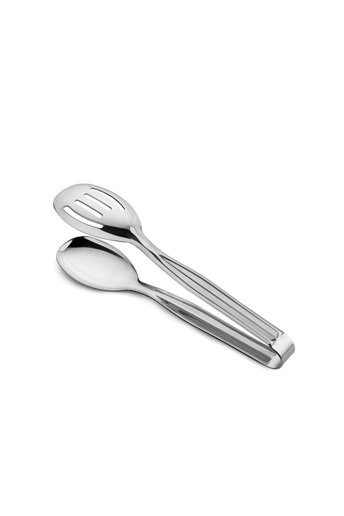 Twist 3'lü 304 Çelik Servis Sunum Makarna Pasta Salata Kek Maşa Seti Çelik Servis Takımı 3 Parça - Gümüş